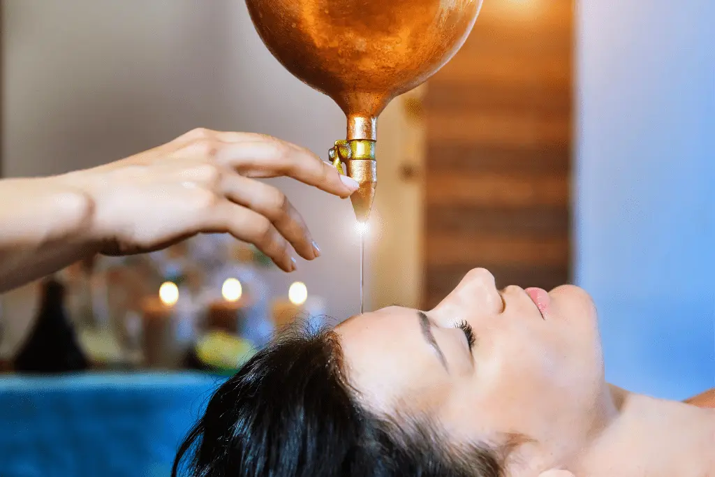 Head Spa with Ginger oil in hair care